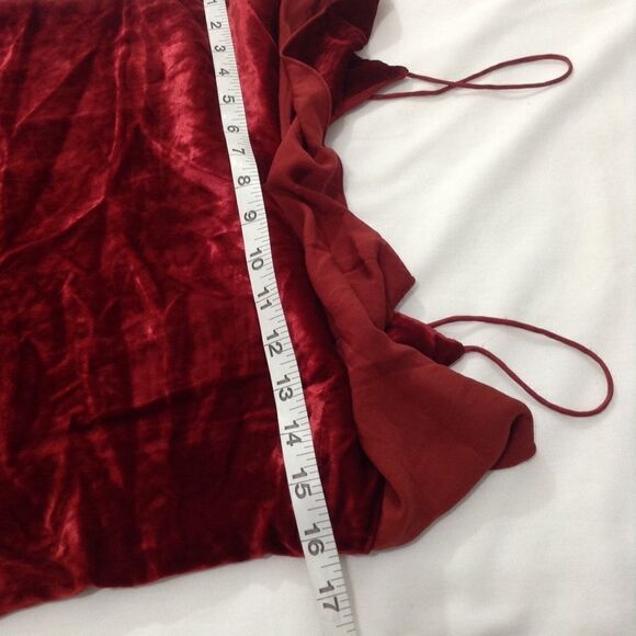 Alice + Olivia Velvet Slip Mini Dress Spaghetti Strap Mini Dress Size XS - Picture 6 of 7